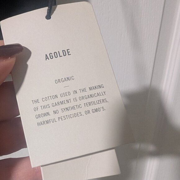 AGOLDE | Cropped Poppy Tank In Black - Picture 7 of 12